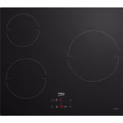 Beko HII63400MT piano cottura a induzione con una dimensione standard che ti offre un piacevole spazio di lavoro. Design eleg ...