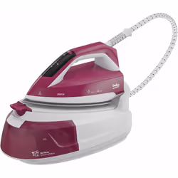 Beko - SGA6126R - Ferro da Stiro, Sistema Stirante, 6 Bar, 2600 Watt, 1 Litro, Controllo Digitale - Bianco/Viola