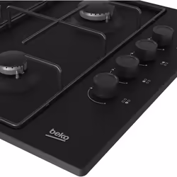 Beko HIGG 64123 SB piano cottura Nero Da incasso 60 cm Gas 4 Fornello(i) - Vista aggiuntiva 4