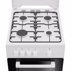 Beko FSG522DWC Cucina Gas Nero, Bianco - Vista aggiuntiva 4