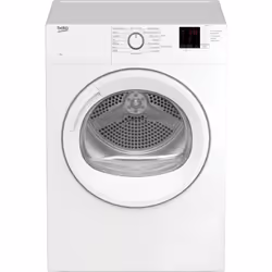 Beko DA8013PA, Libera installazione, Caricamento frontale, Pompa di calore, Bianco, Manopola, Destra