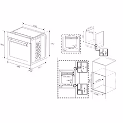 Beko BBIM13301XC forno 72 L 3300 W Nero, Acciaio inox - Vista aggiuntiva 6