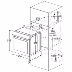 Beko BBIMM13400XCSW 72 L 3400 W Nero, Acciaio inox - Vista aggiuntiva 6