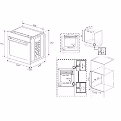 Beko BBIE13301XFP forno 66 L 3400 W Nero, Acciaio inox - Vista aggiuntiva 6