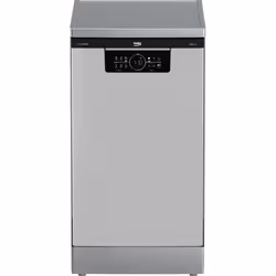 Beko BDFS26046XQ, Libera installazione, Compatta (45 cm), Acciaio inox, LED, Cassetto, 10 coperti