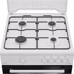 Beko Forno a Gas,coperchio in metallo, ventilazione tangenziale, Classe A, Bianco - Vista aggiuntiva 4