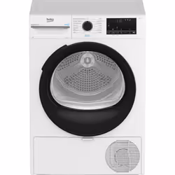 Beko D3H27493W, Libera installazione, Caricamento frontale, Pompa di calore, Bianco, Manopola, Destra