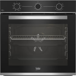 Beko b100 BBIMA13100X Forno multifunzione tre manopole con Air Fry in cristallo nero e inox