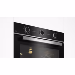 Beko b100 BBIMA13100X Forno multifunzione tre manopole con Air Fry in cristallo nero e inox