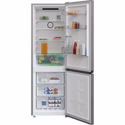 Beko B5RCNA345HG2 frigorifero con congelatore Libera installazione 301 L D Grigio, Metallico