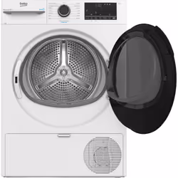 Beko BMURT481BI_IT 8kg, Classe C, motore inverter, Display digitale, funzione a vapore SteamCure™, colore Bianco, oblò Nero