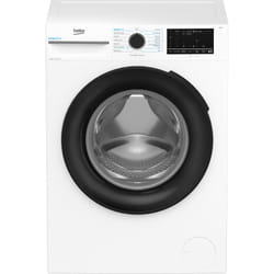 Beko b300 BMW10149DB Lavatrice 10kg, Classe A-30%, Bianco, Motore Inverter 1400giri, Display touch, Porta nera, EnergySpin™, Vapore