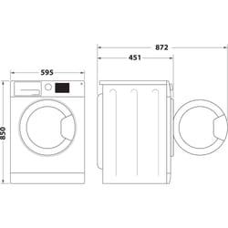 Whirlpool Lavatrice a libera installazione - WSB 726 K IT