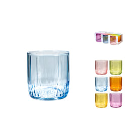 Pasabahce Confezione 6 bicchieri Leia in vetro colori assortiti cl 26.