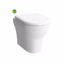 Vaso wc a pavimento con installazione a filo muro e scarico a parete. Dalpunto di vista tecnico è alto 40 cm, profondo 52 cm ...