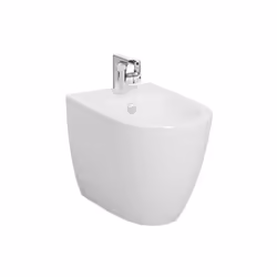 Bidet filomuro a terra 54 cm in ceramica bianco lucido - Vitra Sento Qualità nel tuo bagno Con Abitare.com potrai arredare il ...