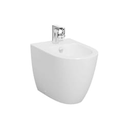 Vitra - Bidet filomuro a terra 54 cm in ceramica bianco lucido Sento