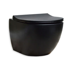Wc Vitra Sento sospeso nero opaco rimless