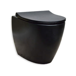 Wc rimless filo muro Vitra sento nero matto