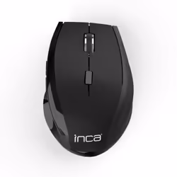 Inca IWM-500GL, Mano destra, Ottico, RF Wireless, 1600 DPI, Nero