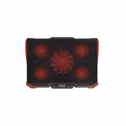 Inca INC-611GMS base di raffreddamento per laptop 17" Nero, Rosso - Vista aggiuntiva 4
