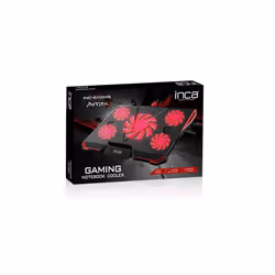 Inca INC-611GMS base di raffreddamento per laptop 17" Nero, Rosso - Vista aggiuntiva 7