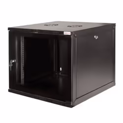LogiLink W06A40B, Da parete, 6U, 50 kg, Lucchetti, Nero