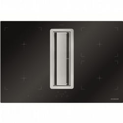 Silverline 3413.4 cappa aspirante Aspirazione verso il basso Nero, Acciaio inox 616 m³/h