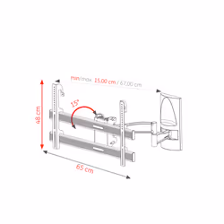 Ultimate RX-4000 Supporto TV a parete 190,5 cm (75") Nero