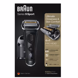 Braun Series 9 9352cc Sport Rasoio Trimmer Nero, Grigio - Vista aggiuntiva 8