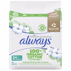 Always Ultra Cotton Protection Normal, 11 pz