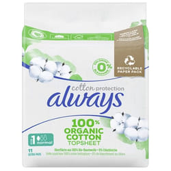 Always Ultra Cotton Protection Normal Salviettine detergenti 11 pz