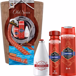 Rendi felici i tuoi cari con un set Old Spice Captain Barel pieno di prodotti cosmetici da uomo per la cura del corpo. Farà p ...