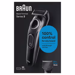 Braun BeardTrimmer 3 BT3400 regolabarba Batteria 20 1 cm Nero - Vista aggiuntiva 4