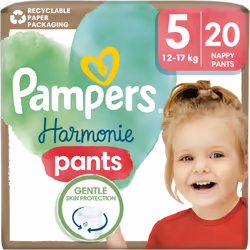 I pannolini Pampers Harmonie Pants taglia 5 (12-17 kg) forniscono al tuo bambino ben 12 ore di asciutto e comfort. Il morbido ...