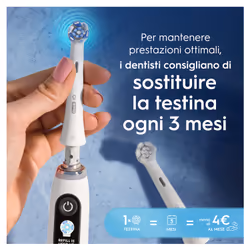 Oral-B Testine di Ricambio iO Series Ultimate Clean, Testine Rotonde Originali, Setole CrissCross per pulizia e rimozione della placca avanzate e in profondità. 3 Testine - Vista aggiuntiva 8