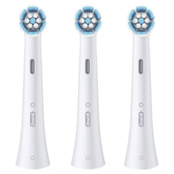 Oral-B Testine di Ricambio iO Gentle Care, testine rotonde originali, setole angolate per una rimozione più profonda della placca, testina più morbida, adatte a gengive sensibili, 3