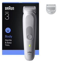 Braun Series 3 80789711 rasoio elettrico / regolabarba / tagliabasette Grigio chiaro