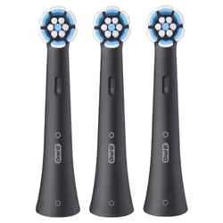 Oral-B Testine di Ricambio iO Series Gentle Care Black, testine rotonde di ricambio originali, setole angolate per una rimozi ...