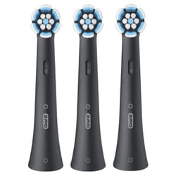 Oral-B Testine di Ricambio iO Series Gentle Care Black, testine rotonde di ricambio originali, setole angolate per una rimozione più profonda della placca, testina più morbida, adatte a gengive sensibili, 3