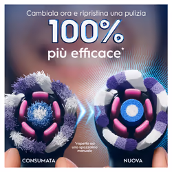 Oral-B Testine di Ricambio iO Series Radiant White Black, testine rotonde di ricambio originali, setole angolate per una rimozione più profonda della placca, con petali lucidanti per lo sbiancamento dei denti, 3 - Vista aggiuntiva 5