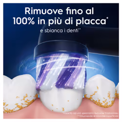 Oral-B Testine di Ricambio iO Series Radiant White Black, testine rotonde di ricambio originali, setole angolate per una rimozione più profonda della placca, con petali lucidanti per lo sbiancamento dei denti, 3 - Vista aggiuntiva 8