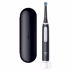 Oral-B Spazzolino Elettrico Ricaricabile iO 3 Nero, 1 Testina Di Ricambio, 1 Custodia Da Viaggio. 1 Spazzolino, Adulto, Pulit ...