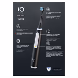 Oral-B Spazzolino Elettrico Ricaricabile iO 3 Nero, 1 Testina Di Ricambio, 1 Custodia Da Viaggio. 1 Spazzolino - Vista aggiuntiva 7