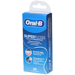 Oral-B Man Superfloss Filo Interdentale per Apparecchio 50 Fili Pre-Misurati