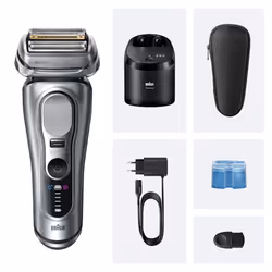 Braun Series 9 Pro+ 9667CC Rasoio Trimmer Argento - Vista aggiuntiva 3