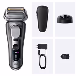 Braun Series 9 Pro+ 9615S Rasoio Trimmer Nero, Grigio - Vista aggiuntiva 3