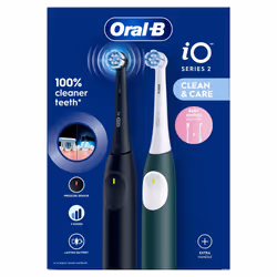Oral-B iO Series 2 Adulto Spazzolino a vibrazione Nero, Verde