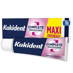 Kukident Complete Sapore Neutro Pasta Adesiva per Dentiere 70g
