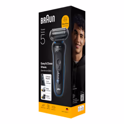Braun Series 5 52-B1650S rasoio elettrico Trimmer Blu - Vista aggiuntiva 2